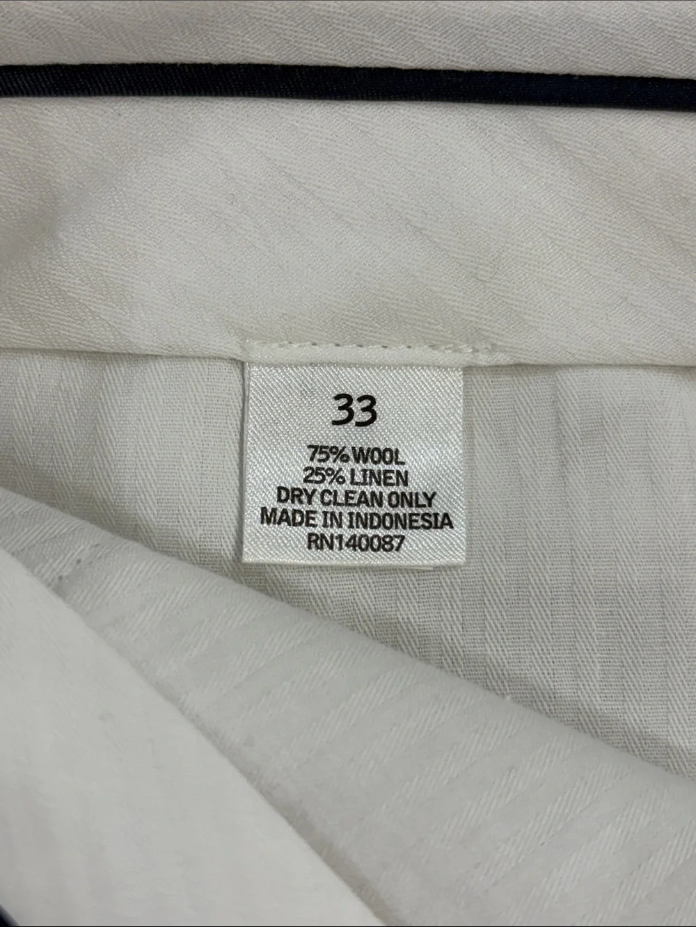Hart Schaffner Marx Light Tan Linen Dress Pants